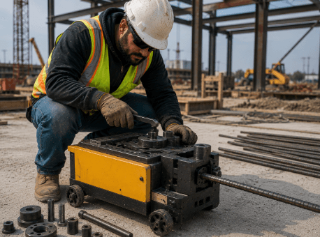 Rebar bender replacement angle gear